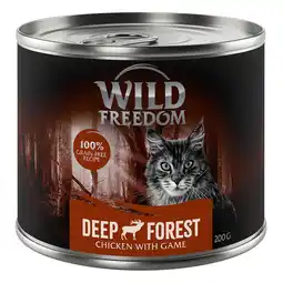 Zooplus 6x200g Wild Freedom Katten Natvoer - Deep Forest - Wild & Kip aanbieding