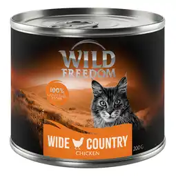 Zooplus 6x200g Wild Freedom Katten Natvoer - Wide Country - Pure Kip aanbieding