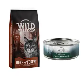 Zooplus 6,5 kg Wild Freedom - Deep Forest - Wild + 6 x 70 g wild aanbieding