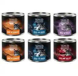Zooplus 6x200g Wild Freedom Katten Natvoer - Mixpakket 2: Kip, Koolvis, Rundvlees, Eend aanbieding