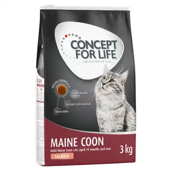 Zooplus 3x3kg Maine Coon Adult Concept for Life Zalm kattenvoer aanbieding