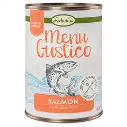 Zooplus 6 x 400g Lukullus Menu Gustico Zalm met Wortel, Alfalfa en Spinazie aanbieding