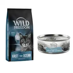 Zooplus 6,5 kg Wild Freedom - Vast Oceans - Makreel + 6 x 70 g zalm aanbieding