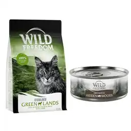 Zooplus 6,5 kg Wild Freedom - Sterilised: Green Lands - Lam + 6 x 70 g wild zwijn aanbieding