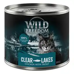 Zooplus 6x200g Wild Freedom Katten Natvoer - Clear Lakes: Forel & Kip aanbieding