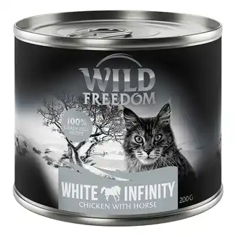 Zooplus 6x200g Wild Freedom Katten Natvoer - White Infinity - Kip & Paard aanbieding