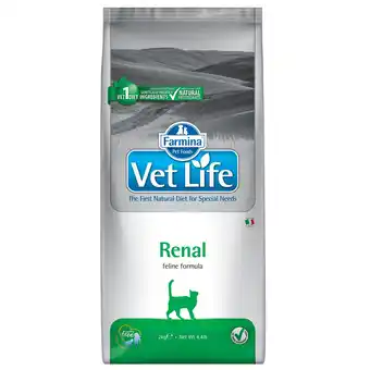 Zooplus 2kg Farmina Vet Life Renal Droogvoer voor katten aanbieding