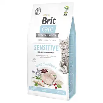 Zooplus 7kg Brit Care Cat Grain-Free Insect Food Allergy Management Dry Cat Food aanbieding