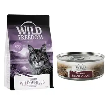 Zooplus 6,5 kg Wild Freedom - Gesteriliseerd: Wild Hills - Eend + 6 x 70 g eend aanbieding