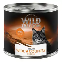 Zooplus 6x200g Wild Freedom Katten Natvoer - Sterilised Wide Country - Pure Kip aanbieding