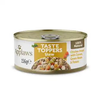 Zooplus 4 x 156 g + 2 x 156 g gratis! Applaws Taste Toppers natvoer voor honden 6 x 156g aanbieding