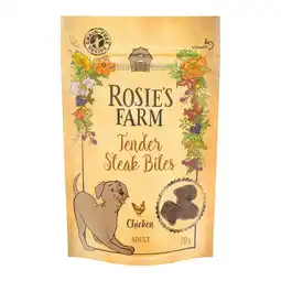 Zooplus Rosie’s Farm hondensnacks - Tender Steak Bites Kip (210g) aanbieding