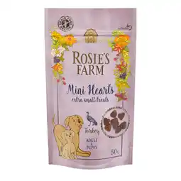 Zooplus Rosie’s Farm hondensnacks - Mini Hearts Kalkoen (150g) aanbieding