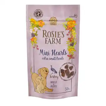 Zooplus Rosie’s Farm hondensnacks - Mini Hearts Kalkoen (150g) aanbieding