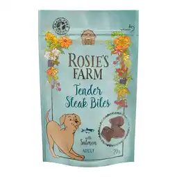 Zooplus Rosie’s Farm hondensnacks - Tender Steak Bites Zalm (210g) aanbieding