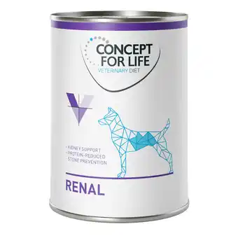 Zooplus 12 x 400 g Renal Concept for Life Veterinary Diet hondenvoer nat aanbieding
