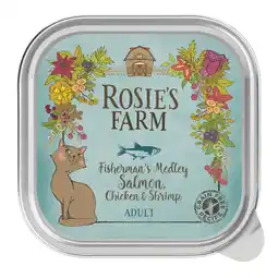 Zooplus Rosie’s Farm Adult 16 x 100 g - Zalm & Kip met Garnalen aanbieding