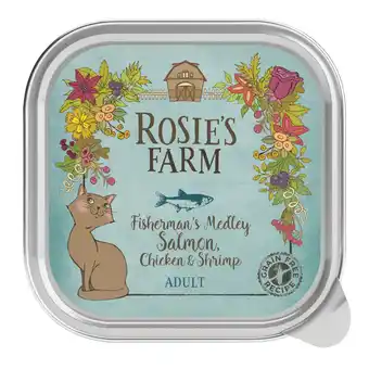 Zooplus Rosie’s Farm Adult 16 x 100 g - Zalm & Kip met Garnalen aanbieding
