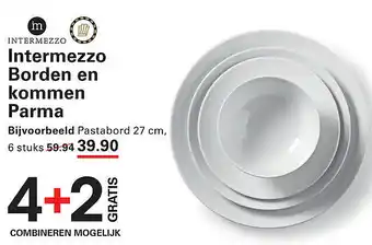 Sligro Intermezzo Borden en kommen Parma aanbieding