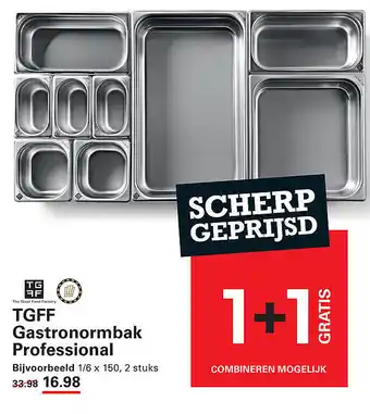 Sligro TGFF Gastronormbak Professional aanbieding