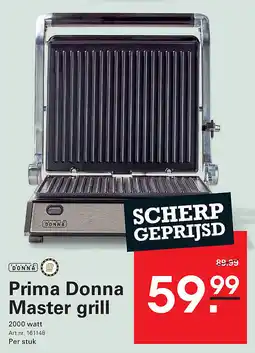 Sligro Prima Donna Master grill aanbieding