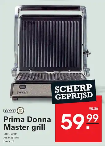 Sligro Prima Donna Master grill aanbieding