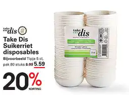 Sligro Take Dis Suikerriet disposables aanbieding