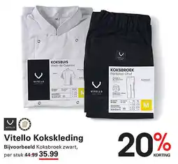 Sligro Vitello Kokskleding aanbieding