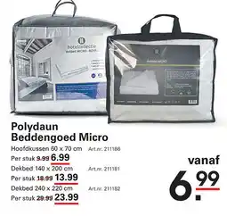 Sligro Polydaun Beddengoed Micro aanbieding
