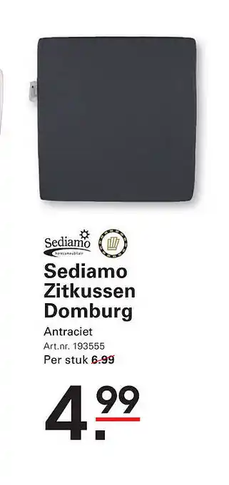 Sligro Sediamo Zitkussen Domburg aanbieding