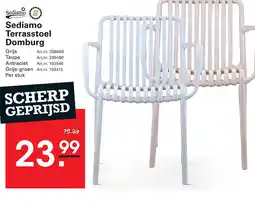 Sligro Sediamo Terrasstoel Domburg aanbieding