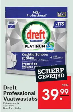 Sligro Dreft Professional Vaatwastabs aanbieding
