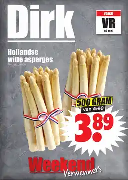 Dirk Hollandse witte asperges aanbieding