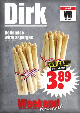 Dirk Hollandse witte asperges aanbieding