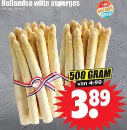 Dirk Hollandse witte asperges aanbieding