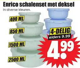 Dirk Enrico schalenset met deksel aanbieding