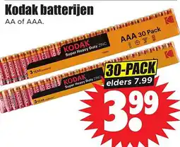 Dirk Kodak batterijen aanbieding