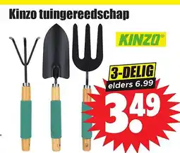 Dirk Kinzo tuingereedschap aanbieding