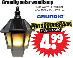 Dirk Grundig solar wandlamp aanbieding