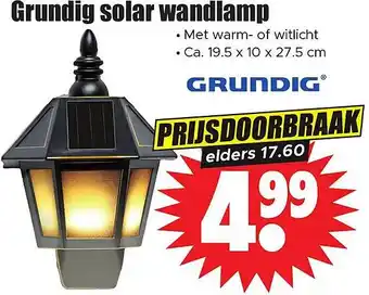 Dirk Grundig solar wandlamp aanbieding