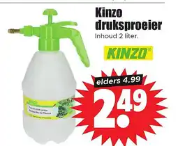Dirk Kinzo druksproeier aanbieding