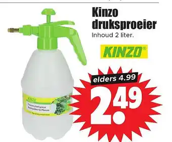 Dirk Kinzo druksproeier aanbieding