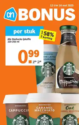 Albert Heijn Alle Starbucks ijskoffie aanbieding