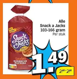 Albert Heijn Alle Snack a Jacks aanbieding