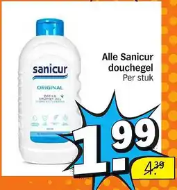 Albert Heijn Alle Sanicur douchegel aanbieding