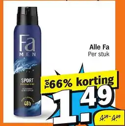 Albert Heijn Alle Fa aanbieding