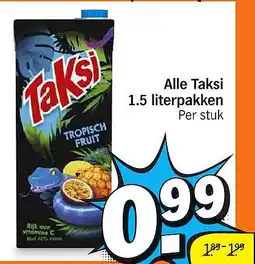 Albert Heijn Alle Taksi 1.5 literpakken aanbieding