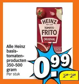 Albert Heijn Alle Heinz basis tomaten producten aanbieding
