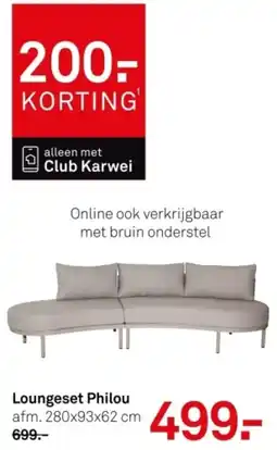 Karwei Loungeset Philou aanbieding