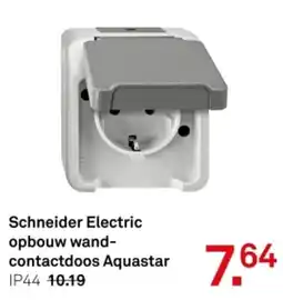 Karwei Schneider Electric opbouw wandcontactdoos Aquastar aanbieding